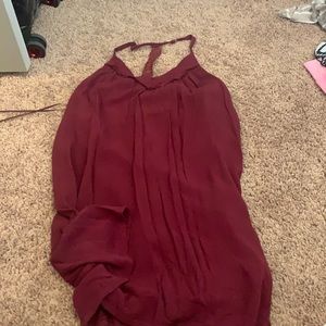 Maroon skater dress